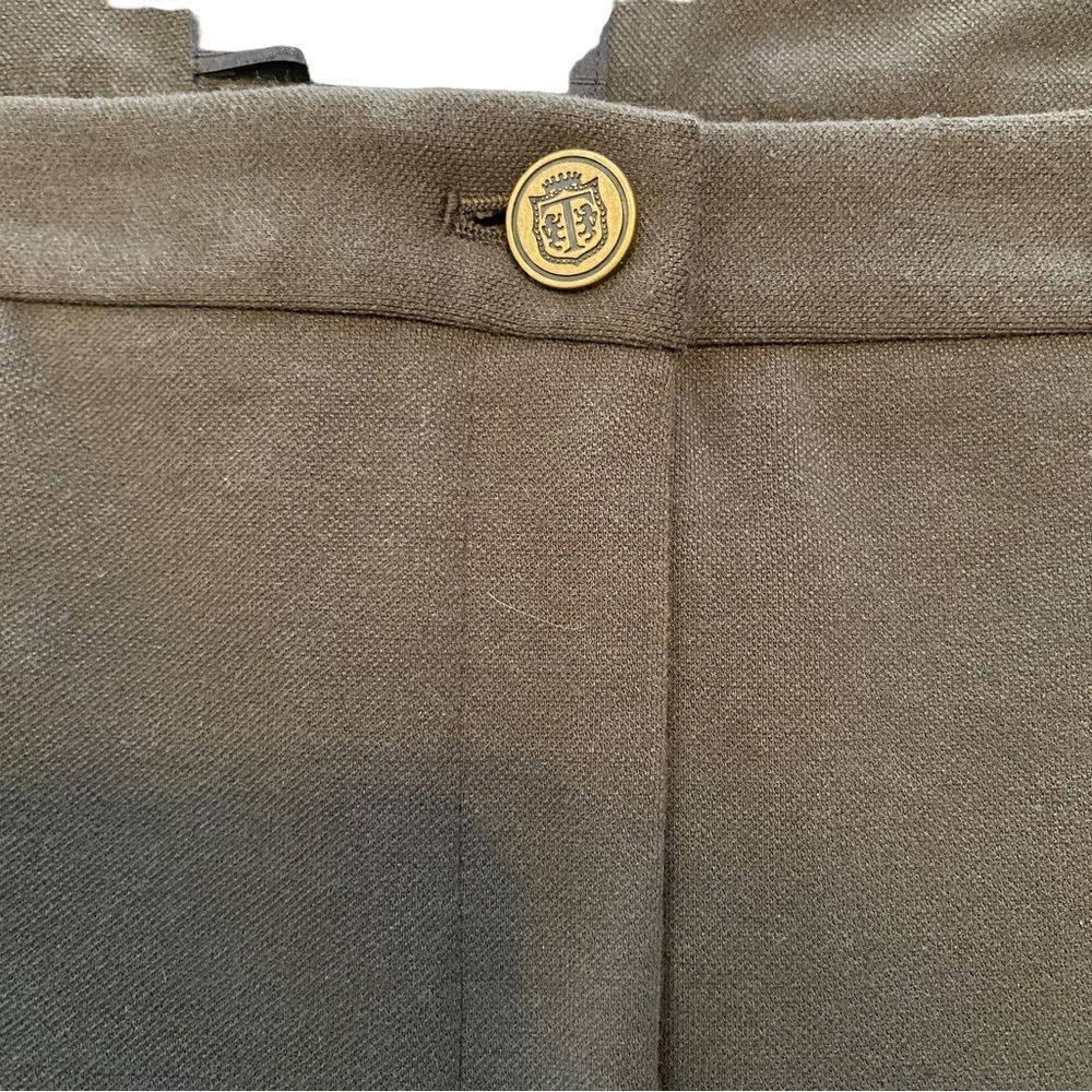 Talbots Dalton Equestrian-Inspired Riding Cropped Pants Loden Green Size 16P - Picture 4 of 10